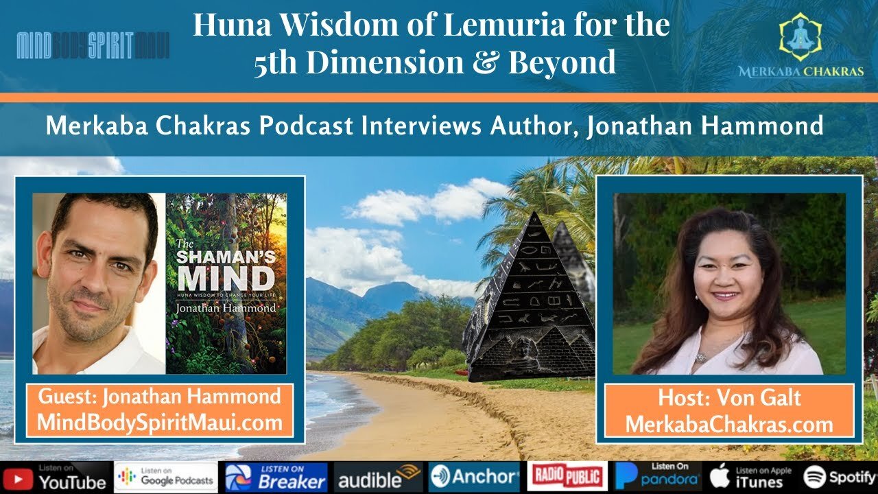 Huna Wisdom of Lemuria for 5D & Beyond w/Jonathan Hammond: Merkaba Chakras Podcast #53