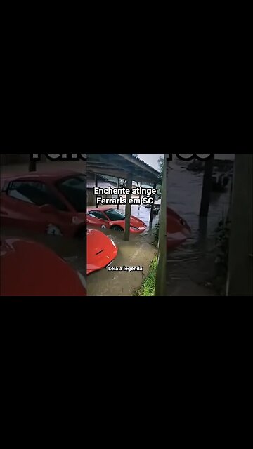 Chuvas em SC atingem Ferraris avaliadas em 40M