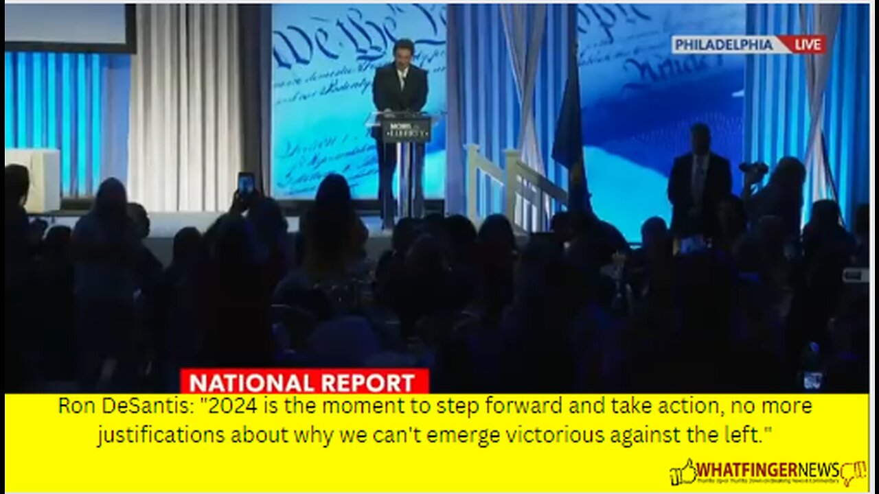 Ron DeSantis: 2024 is the moment to step forward and take action, no more justifications