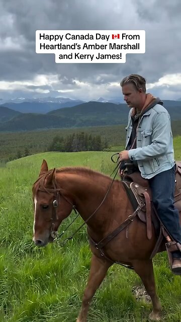 Happy Canada Day 🇨🇦 from Heartland’s Amber Marshall and Kerry James!