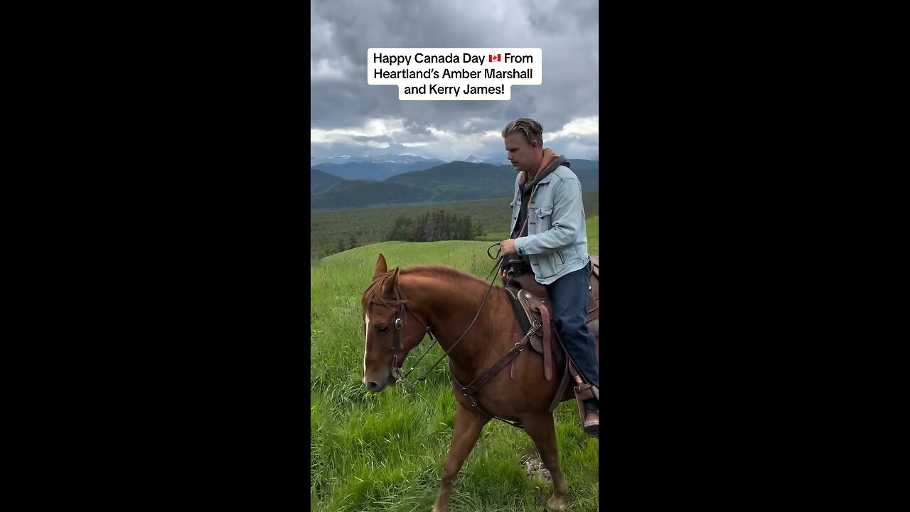 Happy Canada Day 🇨🇦 from Heartland’s Amber Marshall and Kerry James!