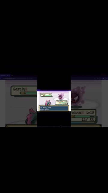 Pokémon FireRed - Wild Gastly Used Shadow Sneak!