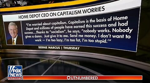 Home Depot Co-founder Blasts Socialism For Killing The U.S Work Ethic