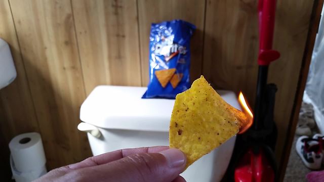 Doritos camping hack: Fire starter tips