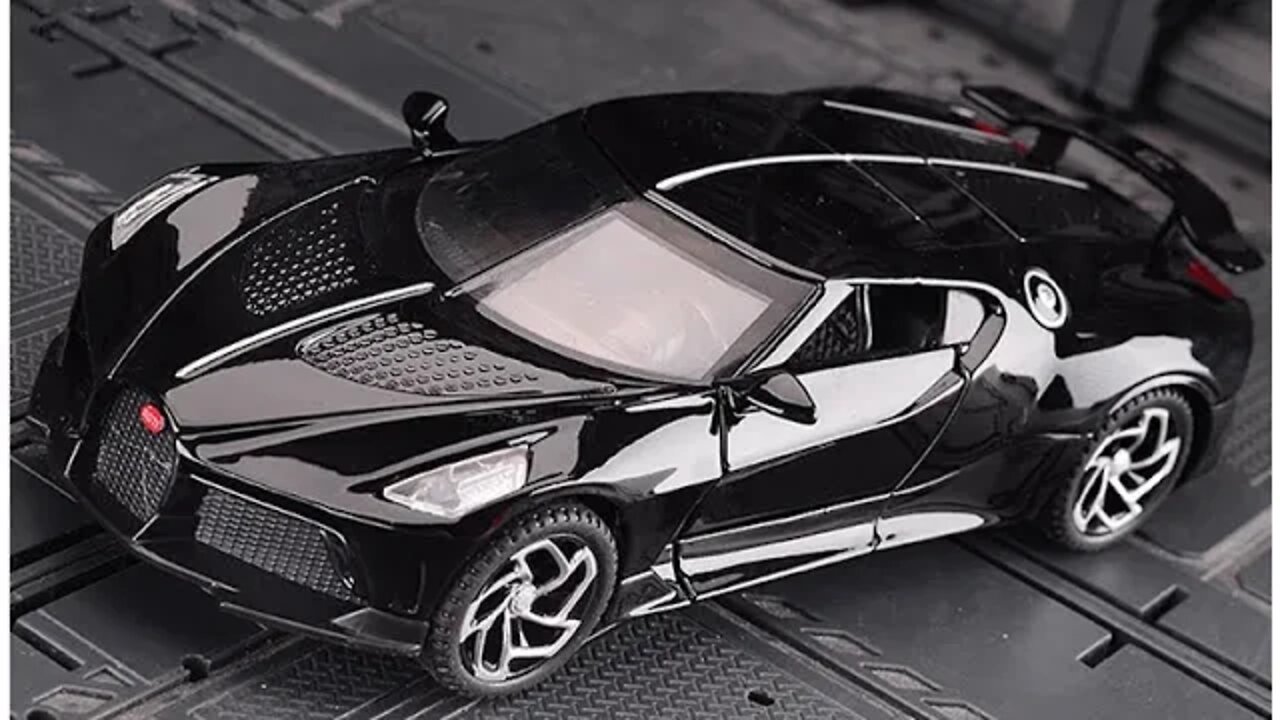 Miniatura Bugatti Lavoiturenoire modelo para coleção