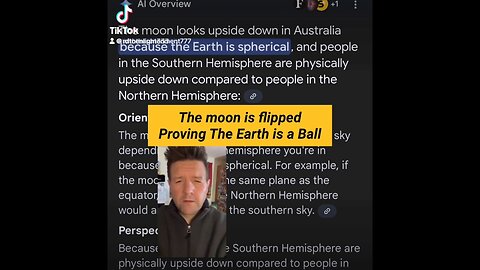 Why is the moon flipped in the southern Hemisphere?
