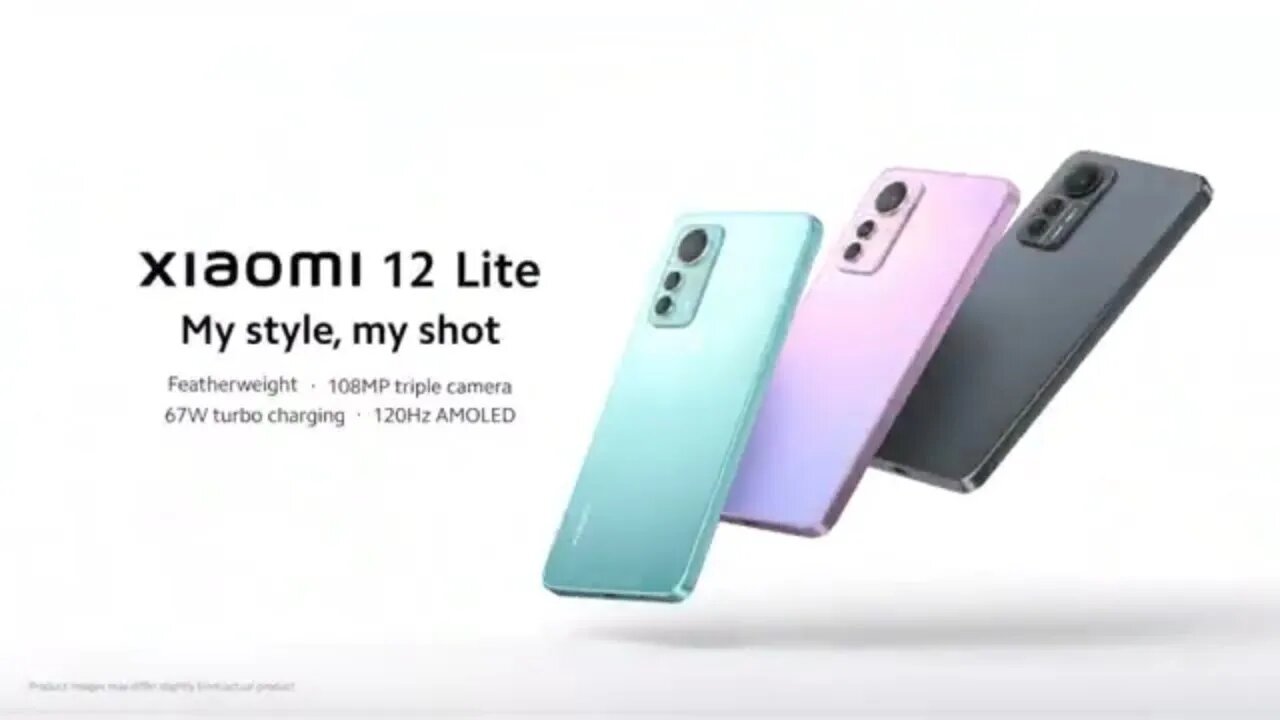 Xiaomi 12 lite versão global 5G smartphone 6'55 amoled 108mp câmera 120hz nfc