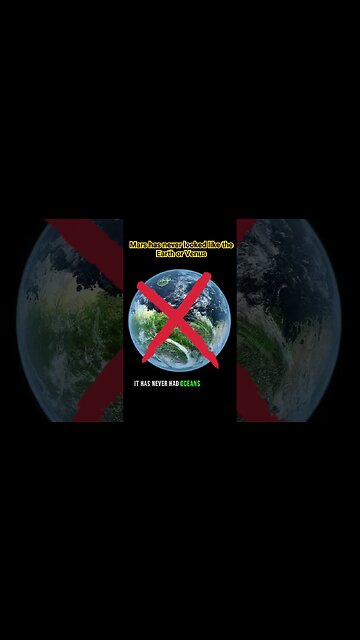 Mars was never covered with an ocean or thick atmosphere #mars #nasa #space #venus #ocean #water