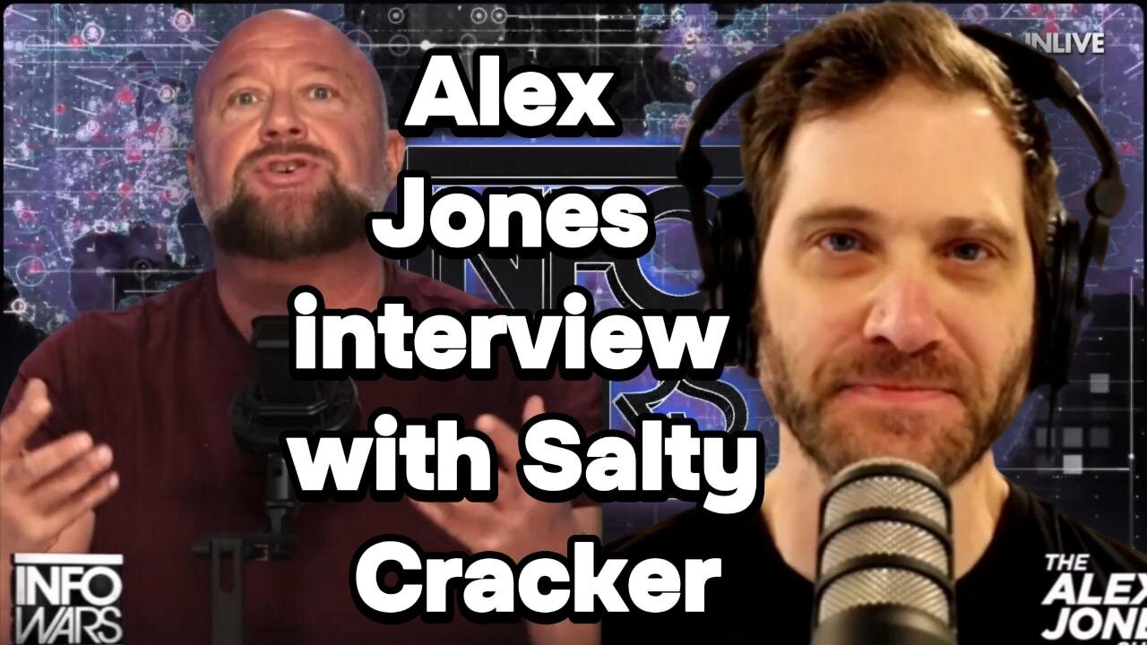 Alex Jones interview with Salty Cracker on Auction Day