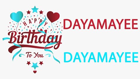 Happy Birthday to Dayamayee - Hindi Birthday Wish From Birthday Bash