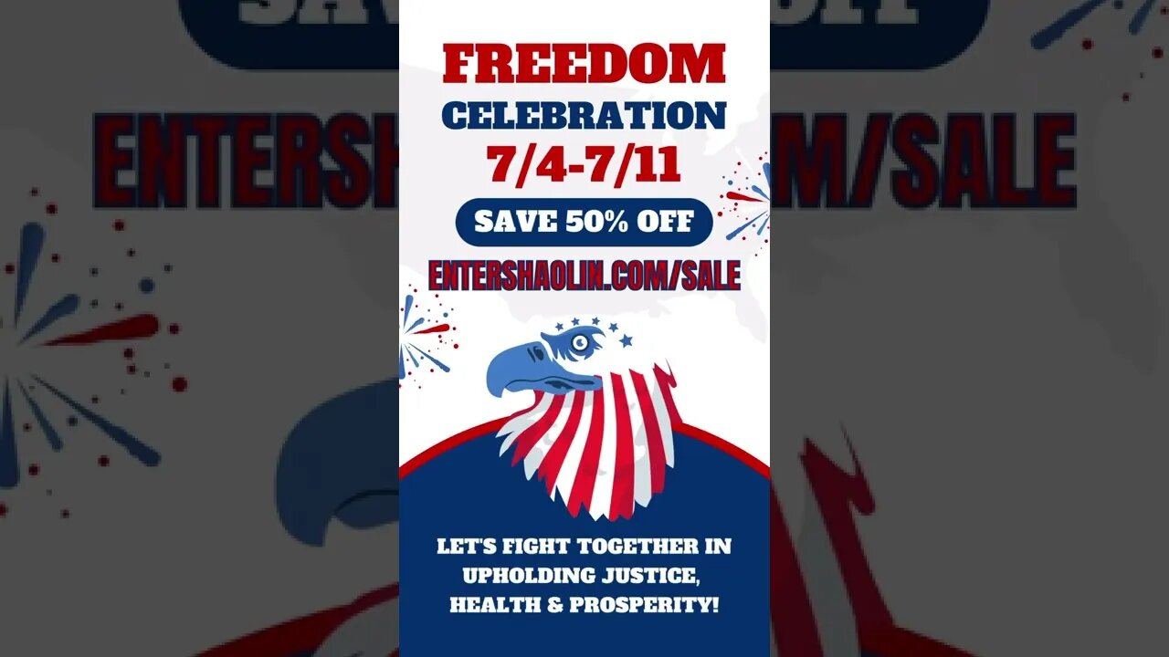 #short Freedom Celebration Sale | Train Martial Arts Online