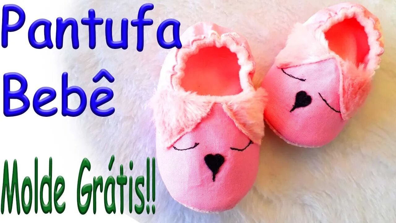 Como Fazer Pantufinha Bebê (modelo cachorrinho) Molde Grátis