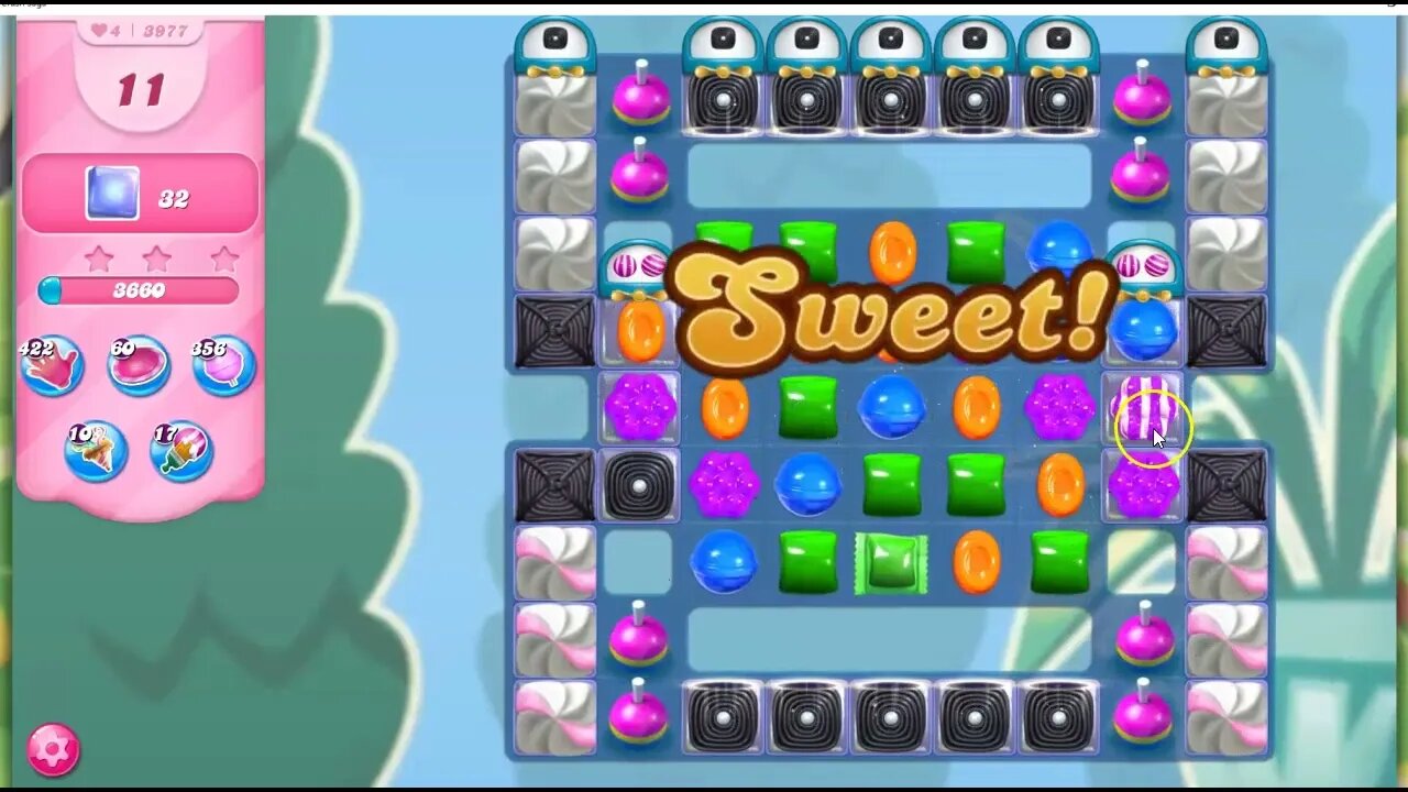 Covid Edition: Candy Crush Level 3977 Talkthrough, 13 Moves 0 Boosters