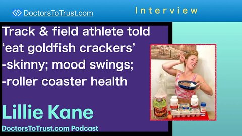LILLIE KANE 1 | Track & field athlete told ‘eat goldfish' skinny; mood swings;-roller coaster health