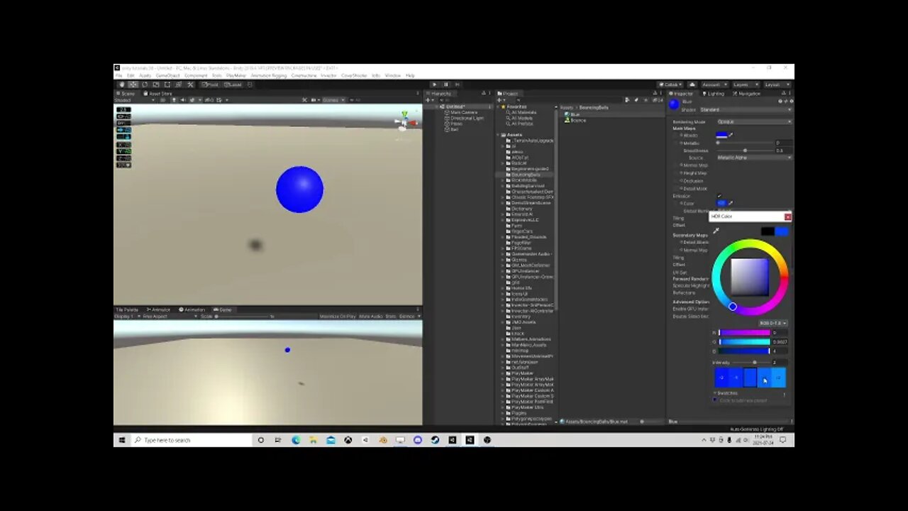 PlayMaker tutorial Bouncy Balls