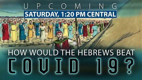 "How Would the Hebrews BEAT Covid 19?" LIVE feed April 4, 2020