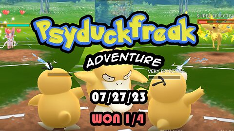 Psyduckfreak PVP Pokemon Go battle 07/27/23