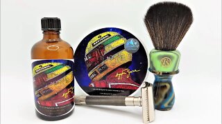 Pinnacle Grooming Ayrton Senna First Try, Parker Semi-Slant, Frank Shaving G5 knot.