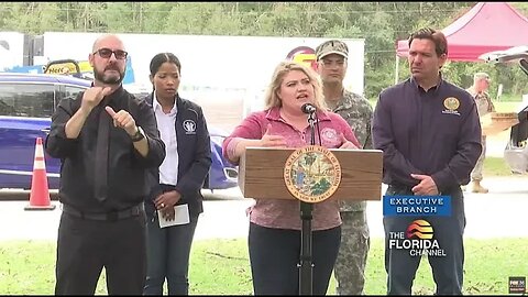 Rep. Cammack Joins Gov. Ron DeSantis At Idalia Recovery Press Conference In Live Oak, Florida