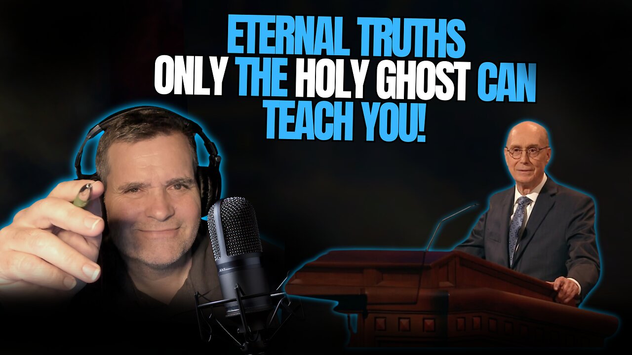 ETERNAL TRUTHS only the HOLY GHOST can teach you! . . President Eyring Believes in the SPIRIT!