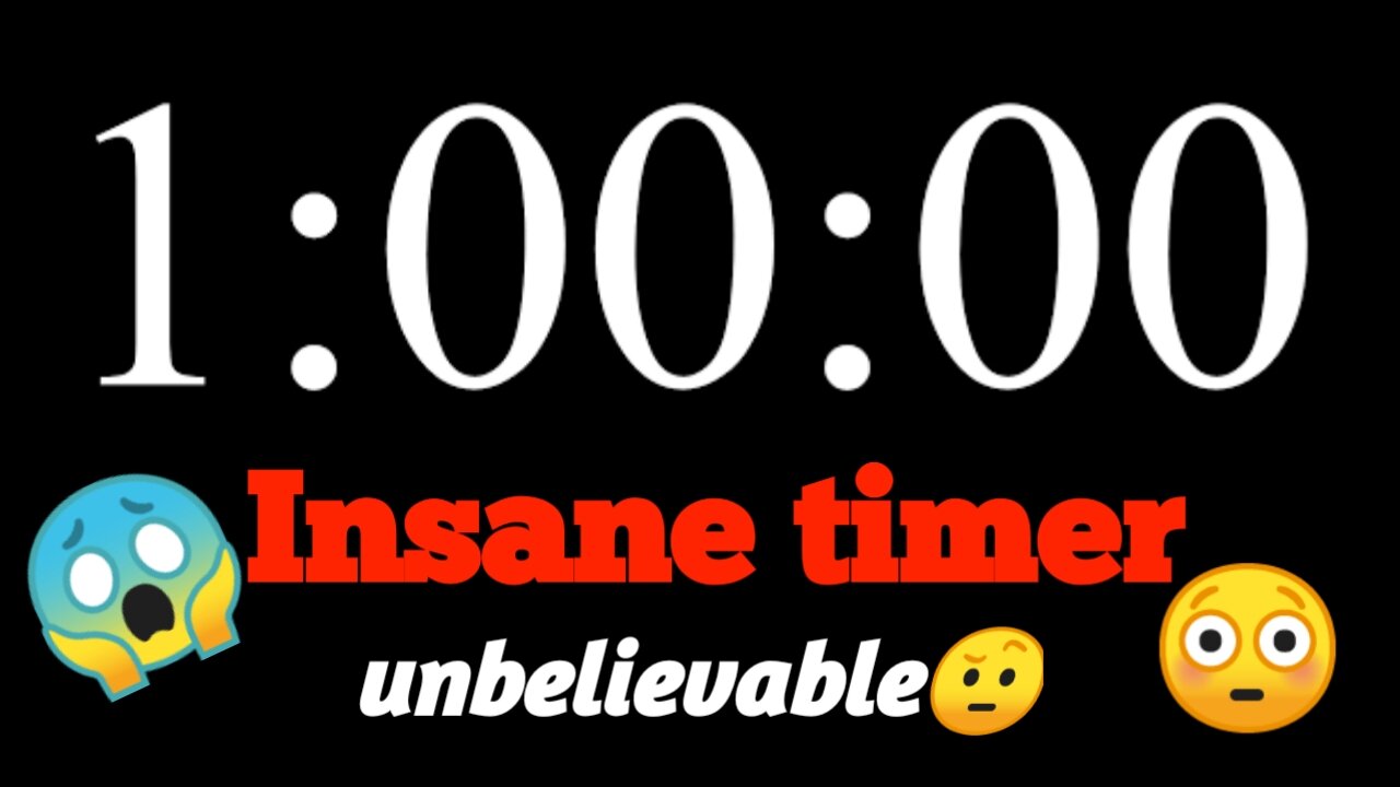 Must Watch😳Insane & unbelievable😱1 hour timer never seen before