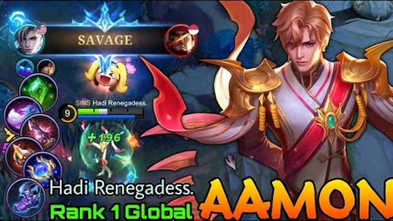 Perfect SAVAGE! Aamon WipeOut The Enemies! - Top 1 Global Aamon by Hadi Renegadess. - Mobile Legends