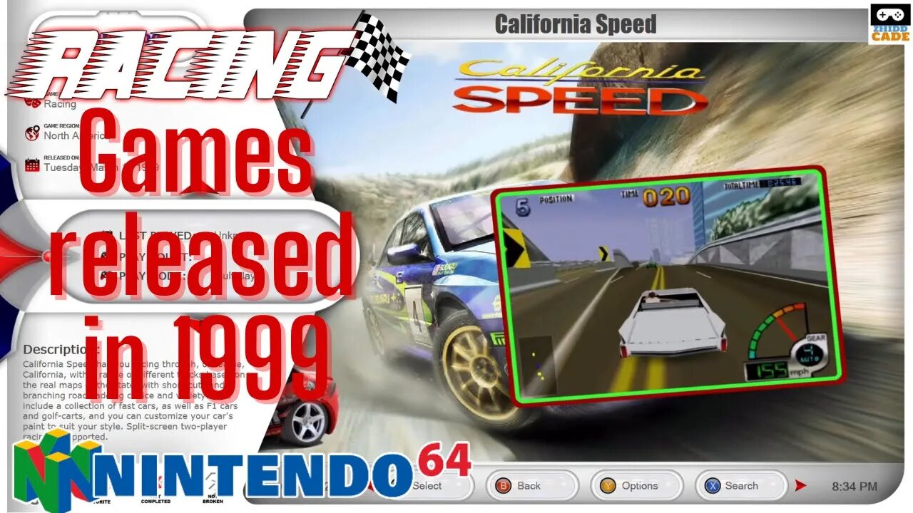 1999 released games - Racing Games for Nintendo 64