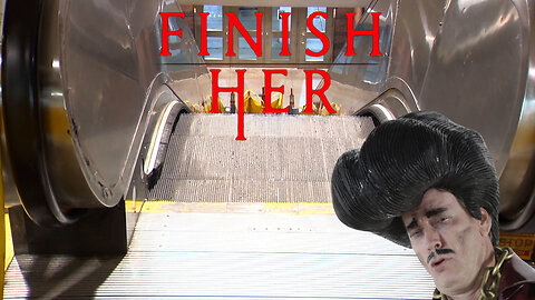 Old People VS. Escalator - ROUND ONE - FIGHT!!!