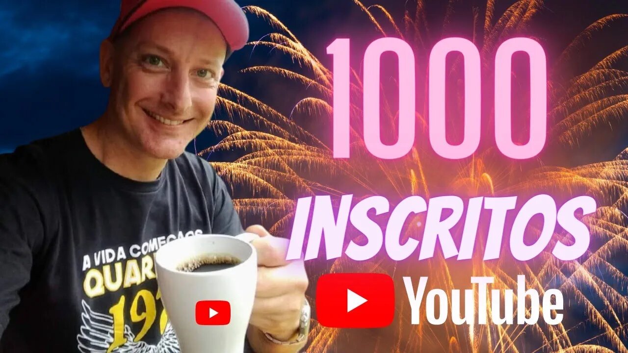 Comemoração de mil inscritos! Obrigado a todos! #milinscritos #youtubebrasil #youtube