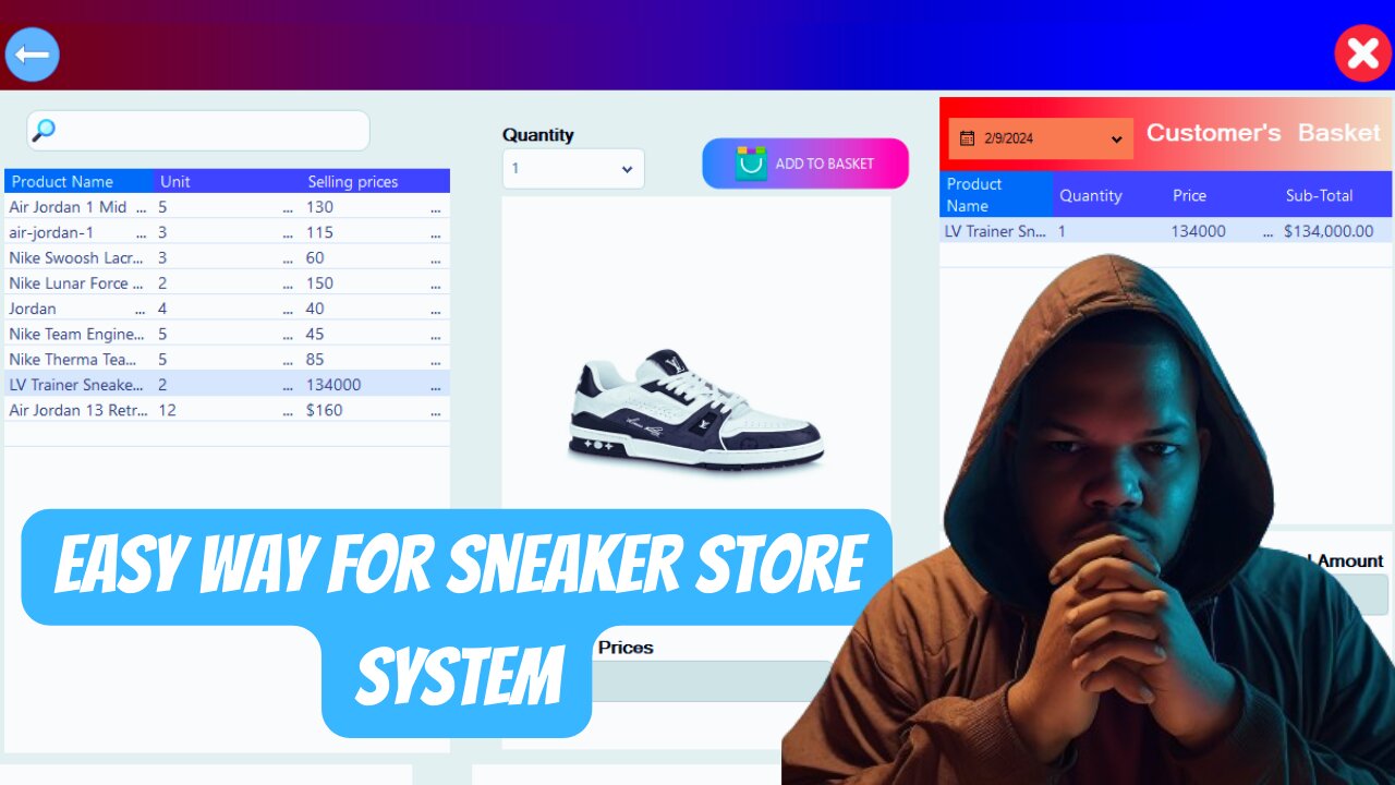 Sneaker Store Management System (Project with source code)