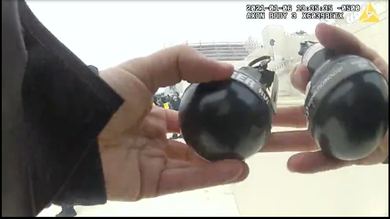 J6 1:32-1:36 PM MPD Cop Throws 13 Explosive Munitions In A Row Into Crowd on West Plaza