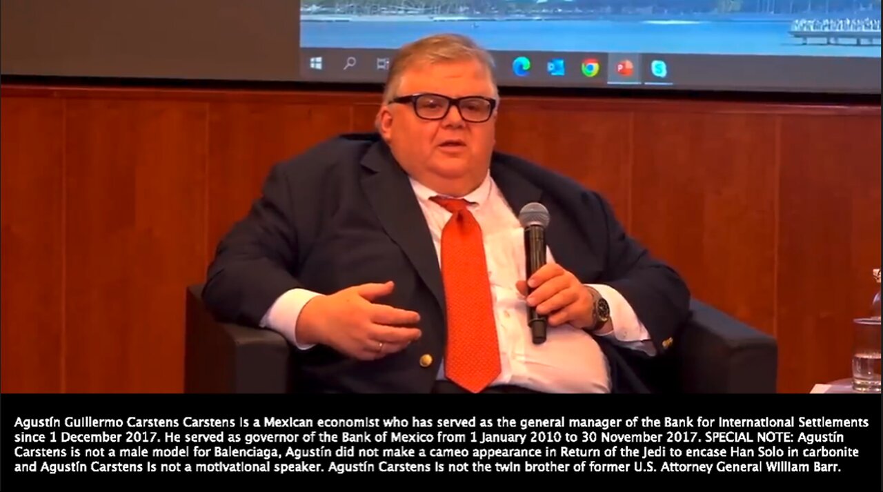 Agustín Carstens | Who Is Agustín Carstens? Who Is the REAL Agustín Carstens? “Central Bank Will Have Absolute Control On the Rules & Regulations That Will Determine the Use of (currency) That Central Bank Liability." - Agustín Carstens