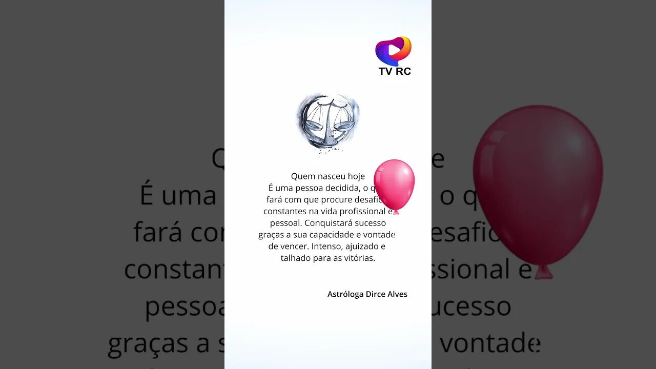 SIGNO DE LIBRA - QUEM FAZ ANIVERSÁRIO HOJE! 10/10/23 - #shorts
