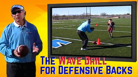 Football - The Wave Drill for Defensive Backs - Coach Jeff Scurran