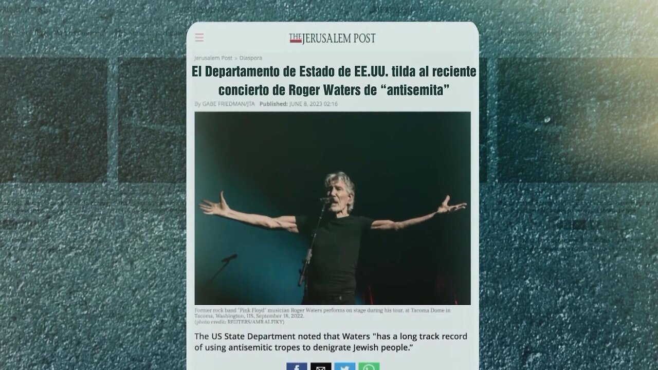 La campaña sionista contra Roger Waters | Palestina desclasificada