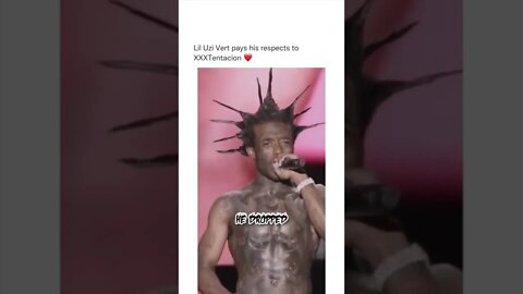 #liluzivert pays respect to #xxxtentacion live #shorts #viral