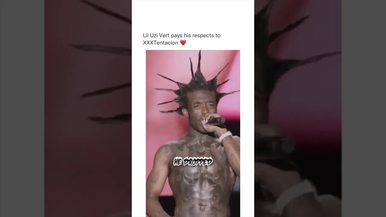 #liluzivert pays respect to #xxxtentacion live #shorts #viral