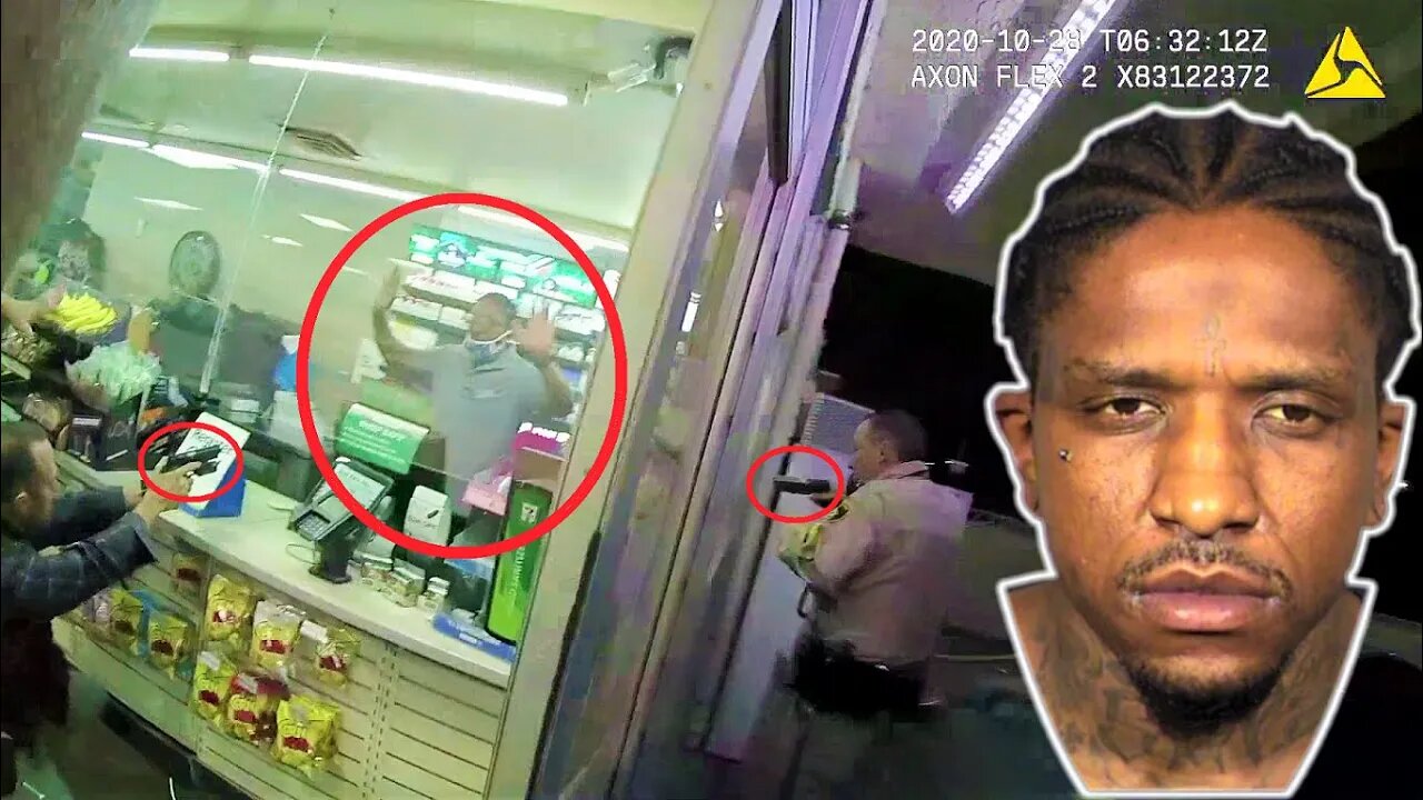 Body Cam Officer Involved Fatal Shooting Suspect Working as a Clerk - Las Vegas MPD Oct, 27-2020