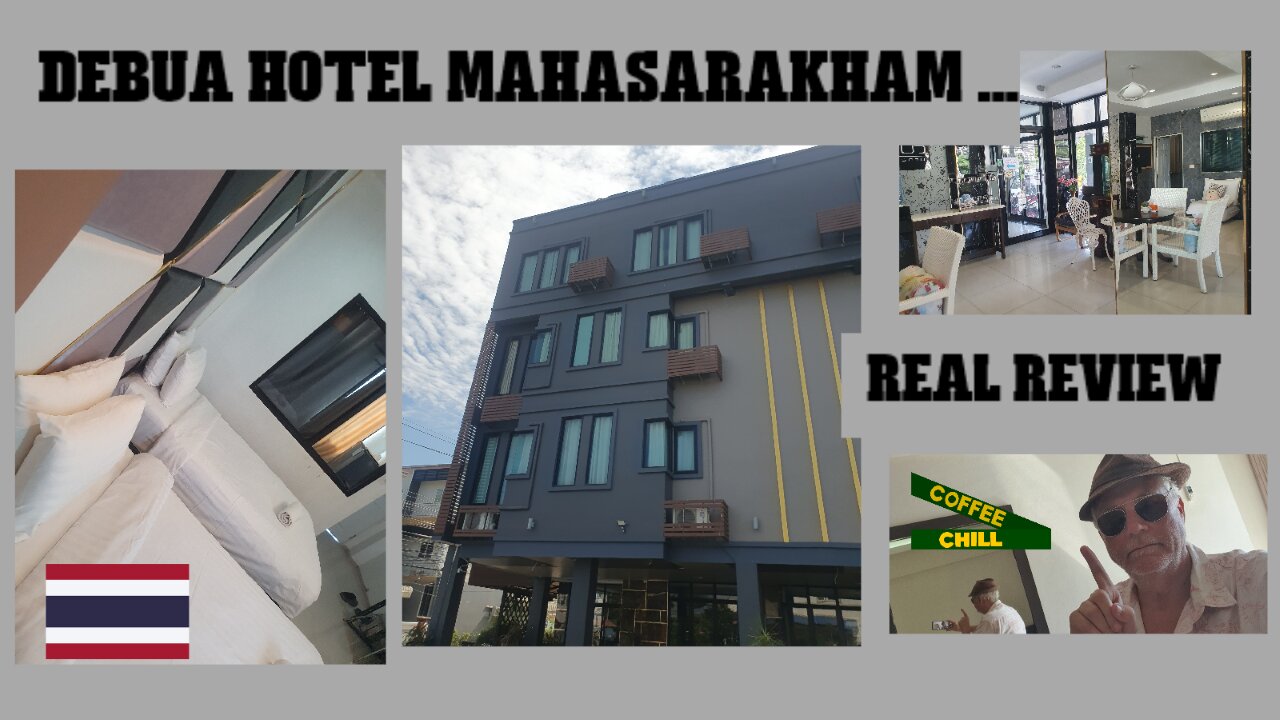 Debua Mahasarakham Hotel - Real Review - Central Isaan Northeastern Thailand - มหาสารคาม .โรงแรม TV