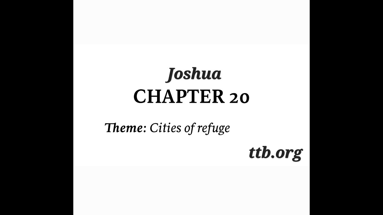 Joshua Chapter 20 (Bible Study)