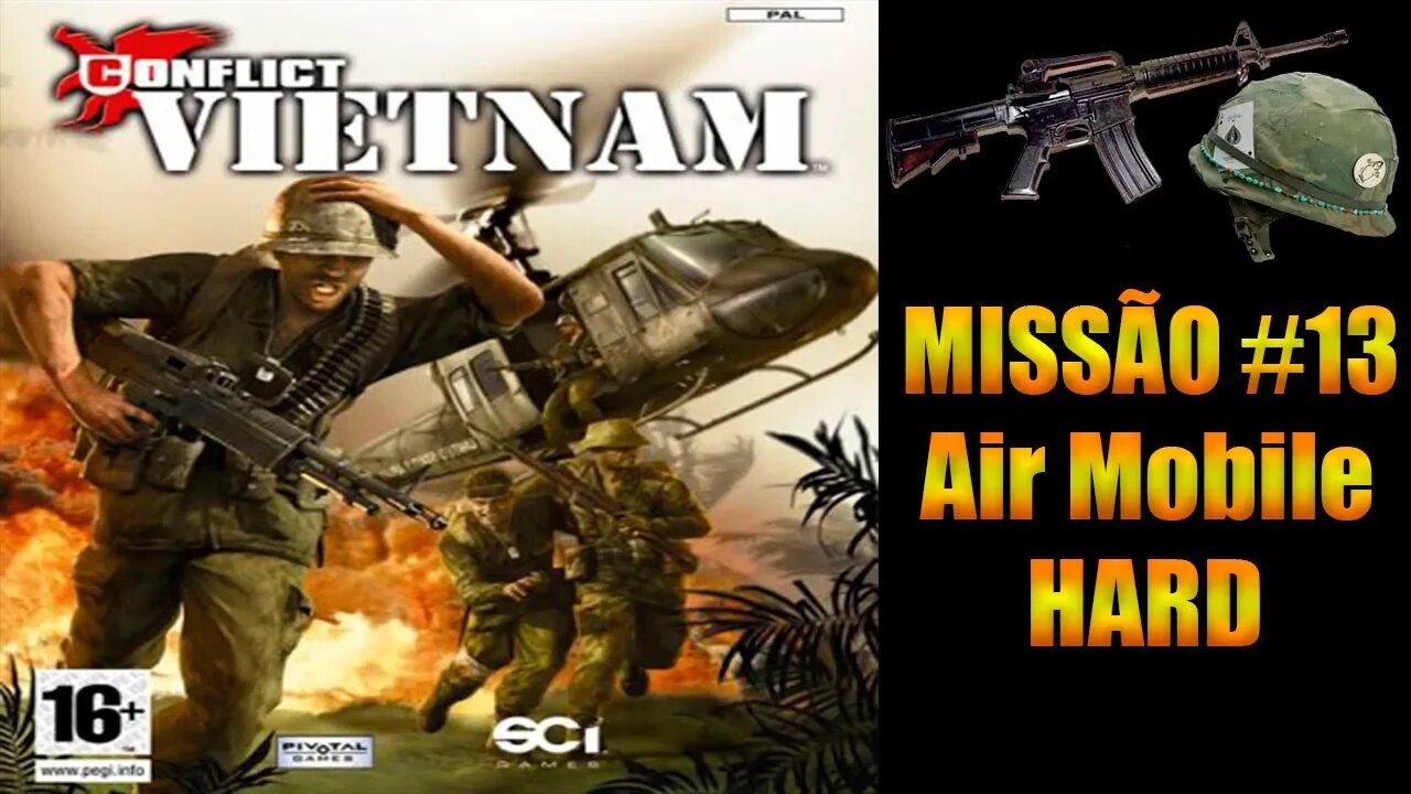 [PS2] - Conflict Vietnam - [Missão 13 - Air Mobile - Hard] - PT-BR - 60Fps - [HD]