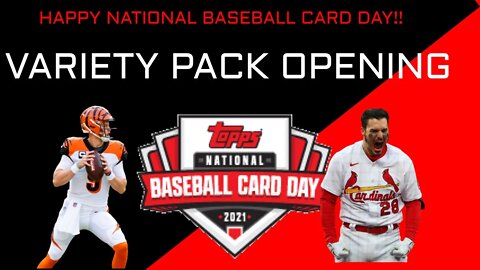 NATIONAL BASEBALL CARD DAY VARIETY PACK OPENING