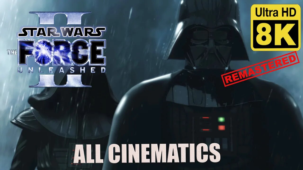 Star Wars The Force Unleashed 2 The Movie (All Cutscenes ) 8K (Remastered with Neural Network AI)