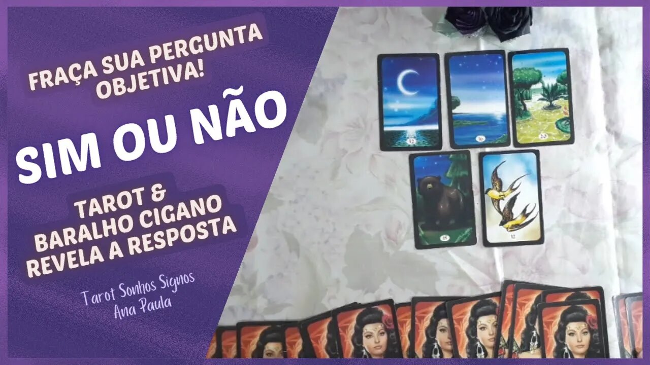 FAÇA SUA PERGUNTA OBJETIVA (((SIM ou NÃO #tarot #baralhocigano Revela a Resposta + Conselho)))