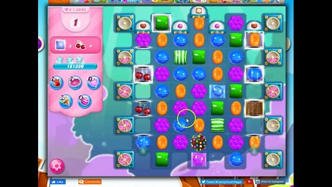 Candy Crush Level 3292 Talkthrough, 20 Moves 0 Boosters