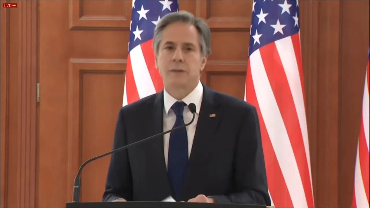 News Conference US Secretary of State Blinken with Moldovan President Sandu