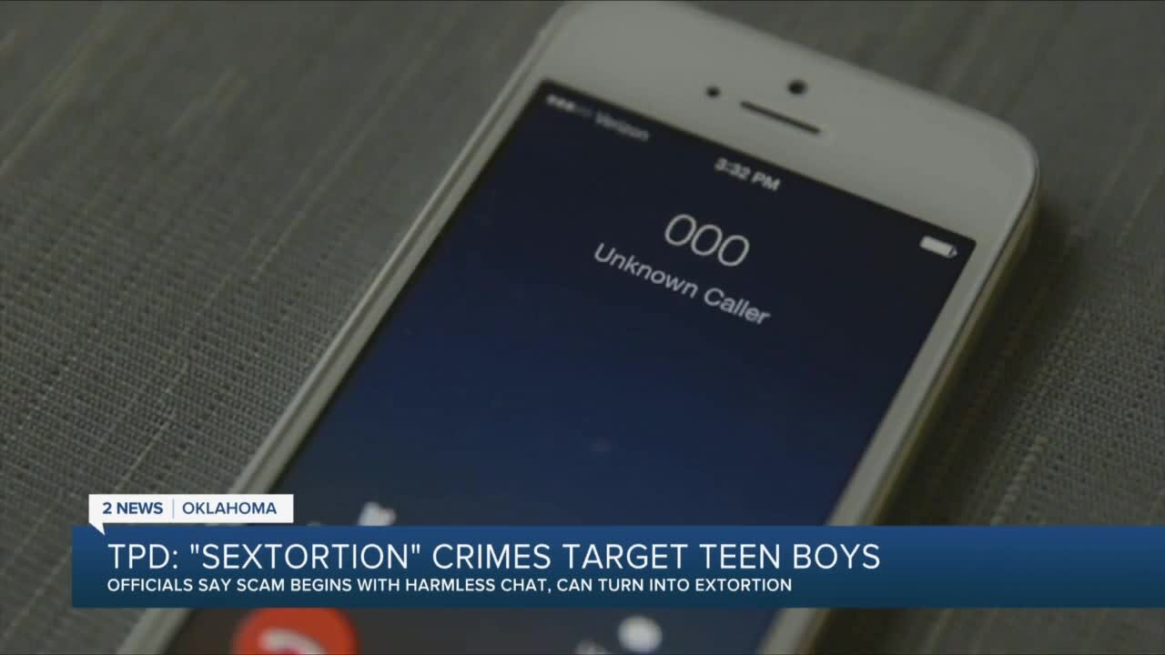 Tulsa police: 'Sextortion' crimes targeting teen boys