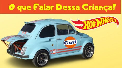 Hot Wheels Fiat 500 Gulf miniatura Premium muito legal