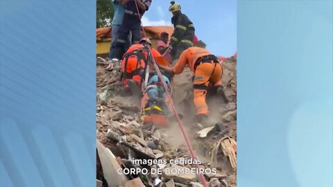 Acidente caminhão: caminhoneiro fica ferido após elevação de caçamba para despejar entulho em G