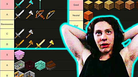 My Minecraft Structures, Weapons, And Wood Tier List